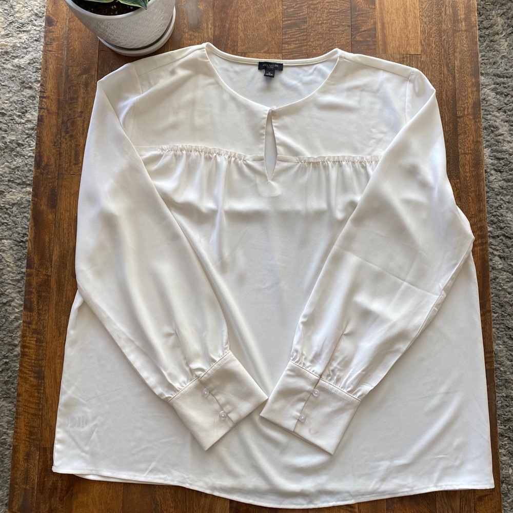 Ann Taylor Factory Key Hole Blouse